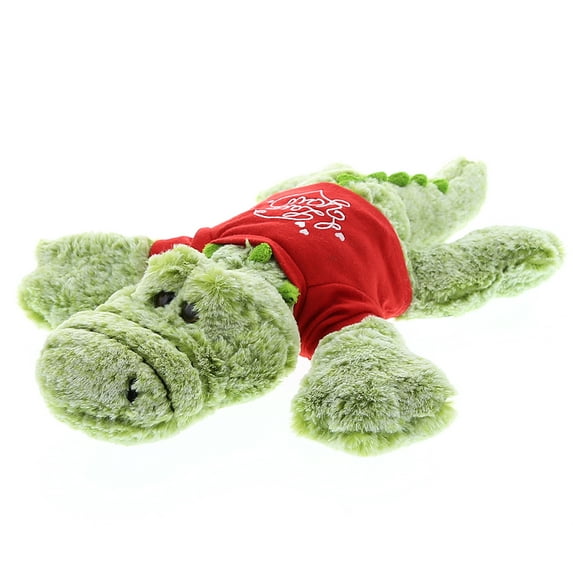 Super Soft Plush Dollibu Large Green Alligator Red I Love You Shirt Valentines Plush