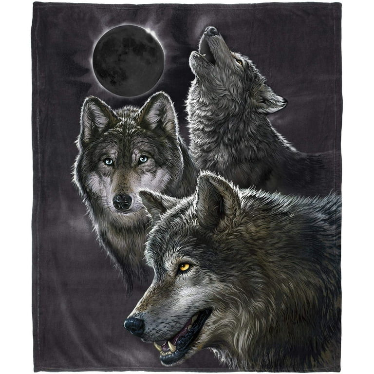 【中古】 Blankets FayWolf Amazon.com: BATTILO HOME Wolf Faux Fur Blanket, Extra Large