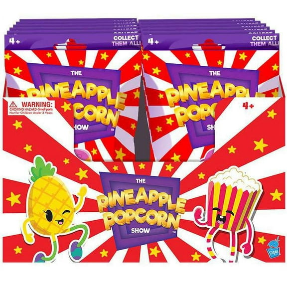 Super Soft Posable Plush The Pineapple Popcorn Show Mystery Box (8 Packs)