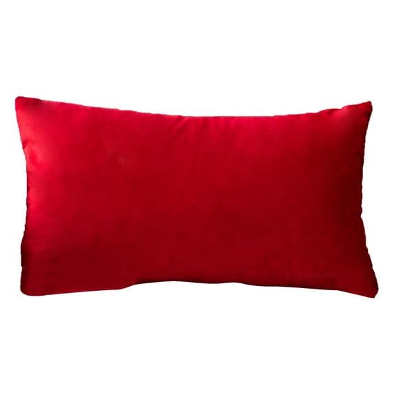 Super Soft Rectangular Velvet Pillowcase Solid Color Lumbar Pillow Pillowcase Home Textile Necessities H(Clearance)