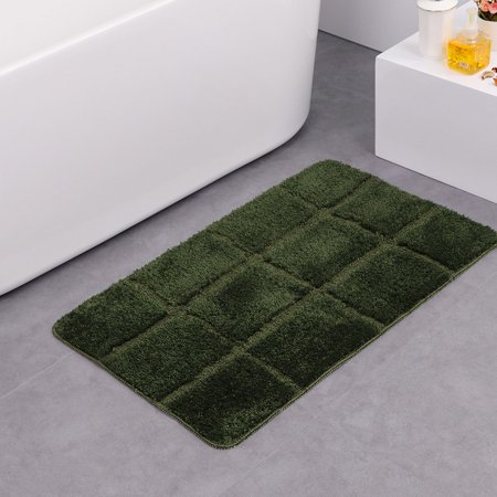Super Soft Shaggy Bathroom Rugs, Absorbent Thick Non Slip Microfiber Bath Rugs, Quick Dry Machine Washable Bath Mat for Bathroom Floor A8
