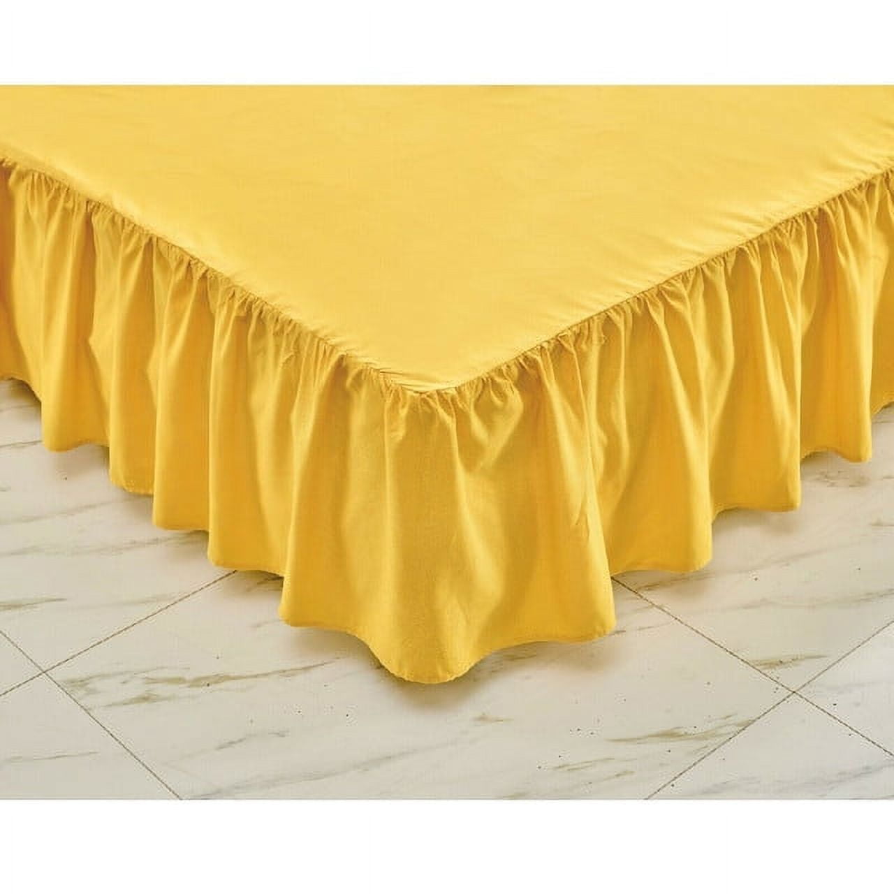 Super Soft Solid Bed Skirt Full Size Luxury Brushed Microfiber 14