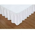 thumbnail image 1 of Super Soft Solid Bed Skirt King Size Luxury Brushed Microfiber 14" White Gathered Dust Ruffle, 1 of 3