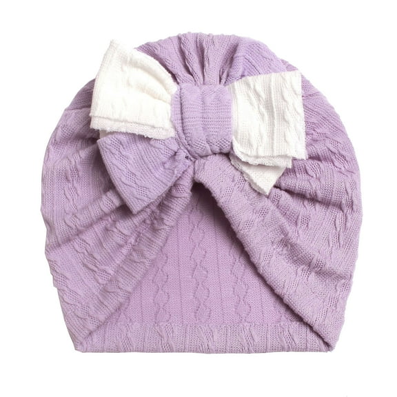 Super Soft Stretchy Girl Turban Hats with Bow Knot Kids Beanies Hats Caps Bonnets Beanies Headwraps for Girls Boys 0-3 Years under $10