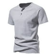 thumbnail image 1 of Super Soft T Shirts for Men White Shirts Shirts for Men Pack T - Shirts for Men Plain White T's Button T Shirts for Men, 1 of 4