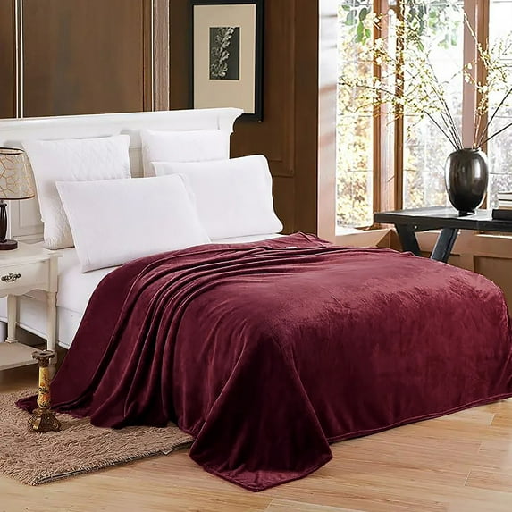 Super Soft Thick Ultra Plush Premium Luxury Warm Cozy Microfiber Fleece Flannel Throw Picnic Sofa Couch Bed Blanket
