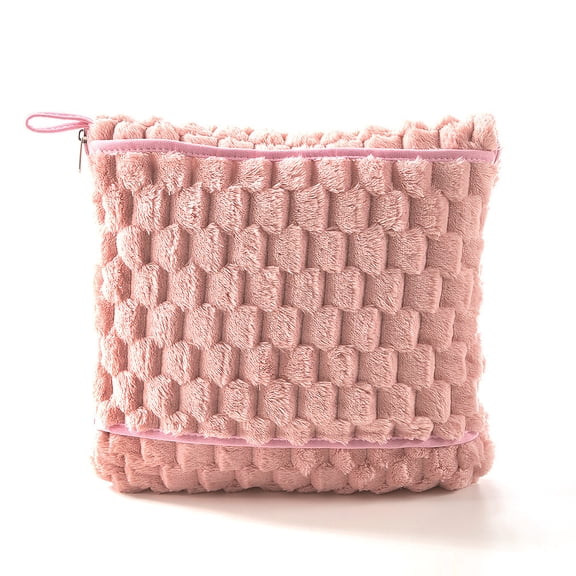 Super Soft Throw Blanket Blue Premium Silky Flannel Fleece 3D Clouds Stylish Jacquard Lightweight Bed Blanket All Season Use 300GSM pink