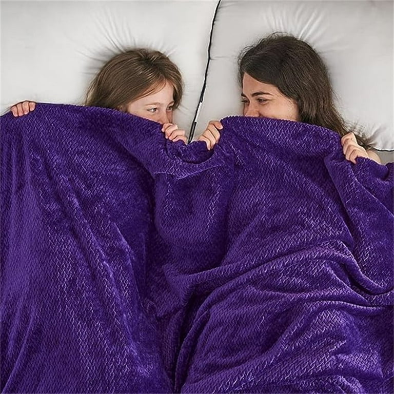 Super Soft Throw Blanket Dark Purple Throw 50 x 60 Walmart