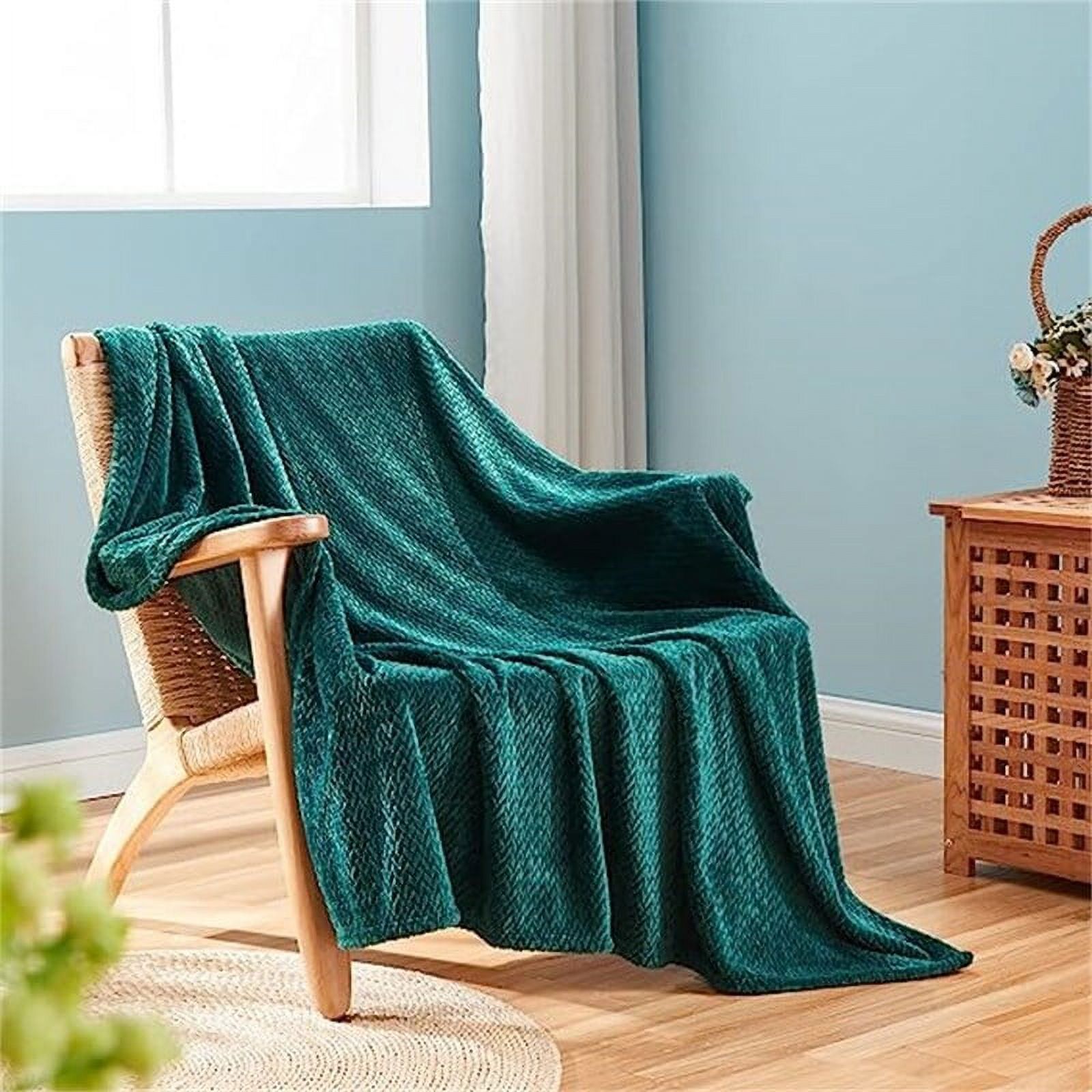 Super Soft Throw Blanket Dark Teal Throw (50" x 60")