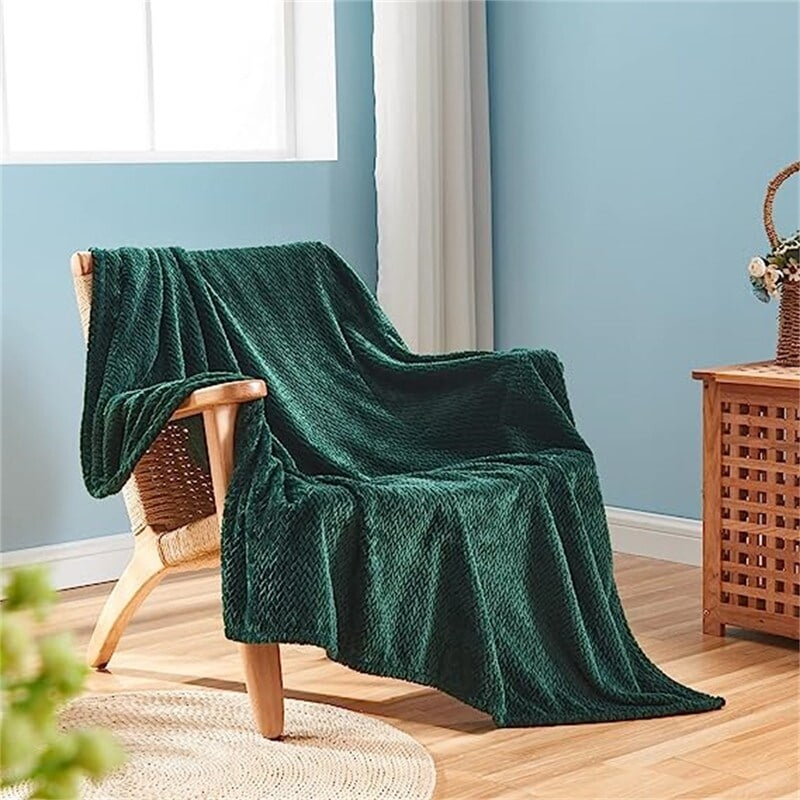 Super Soft Throw Blanket Forest Green Throw (50" x 60")