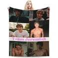 thumbnail image 1 of Super Soft Throw Blanket Gavin Casalegno and Jeremiah Actor Fisher Throw Blanket Fuzzy Blankets Bed Couch Decor for Men Women Adult Nap Bedroom Office Sofa Living Room Bedroom 40x50 in, 1 of 6