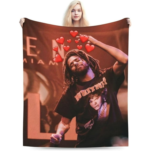 Super Soft Throw Blanket J Music Cole Throw Blanket Fuzzy Blankets Bed Couch Decor for Men Women Adult Nap Bedroom Office Sofa Living Room Bedroom 40x50 in