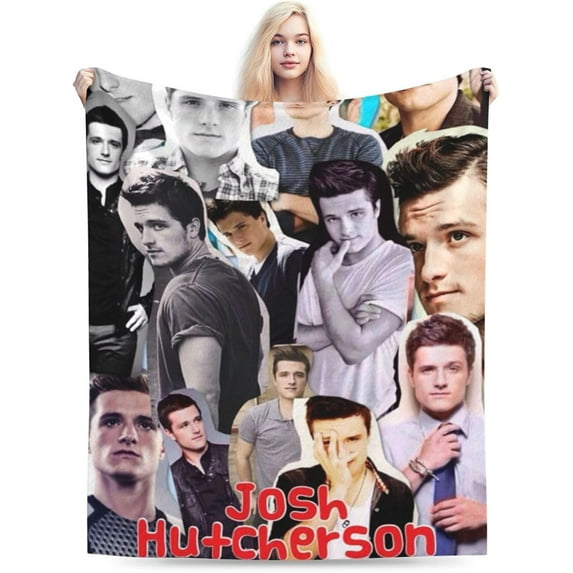 Super Soft Throw Blanket Josh Music Hutcherson Throw Blanket Fuzzy Blankets Bed Couch Decor for Men Women Adult Nap Bedroom Office Sofa Living Room Bedroom 30x40 in
