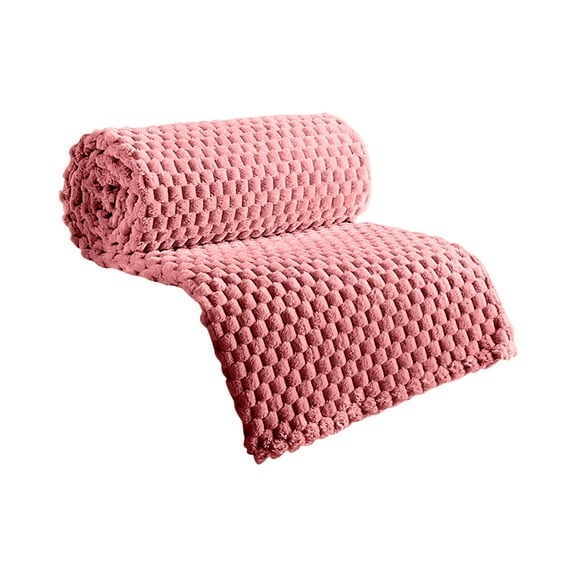 Super Soft Throw Blanket Mustard Red Premium Silky Flannel Fleece 3D Clouds Stylish Jacquard Lightweight Bed Blanket All Season Use