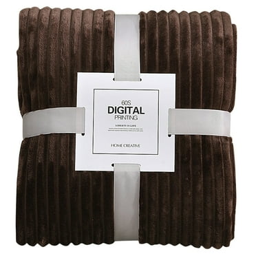 Super Soft Throw Blanket Premium Silky Flannel Fleece Jacquard Lightweight Bed Blanket All Season Use (39.3x27.5in, Throw)