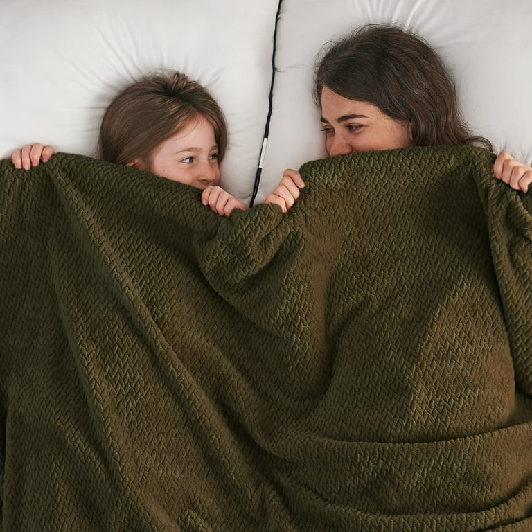 Super Soft Throw Blanket Throw 50 x60 Olive Green