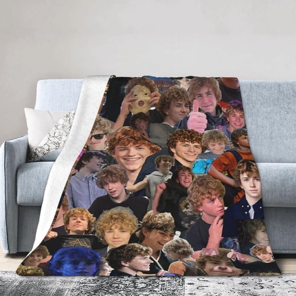 Super Soft Throw Blanket Walker Actor Scobell Throw Blanket Fuzzy Blankets Bed Couch Decor for Men Women Adult Nap Bedroom Office Sofa Living Room Bedroom 50x60 in