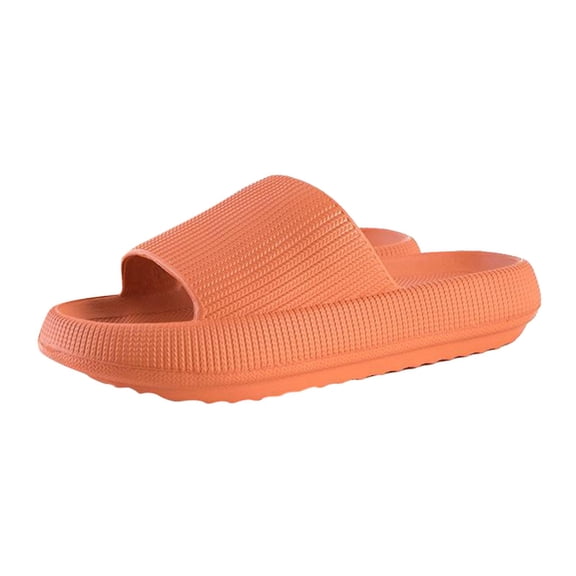 Super Soft Unisex s Shoes Non-Slip Open Toe House Shower Sandals for Orange 36-37