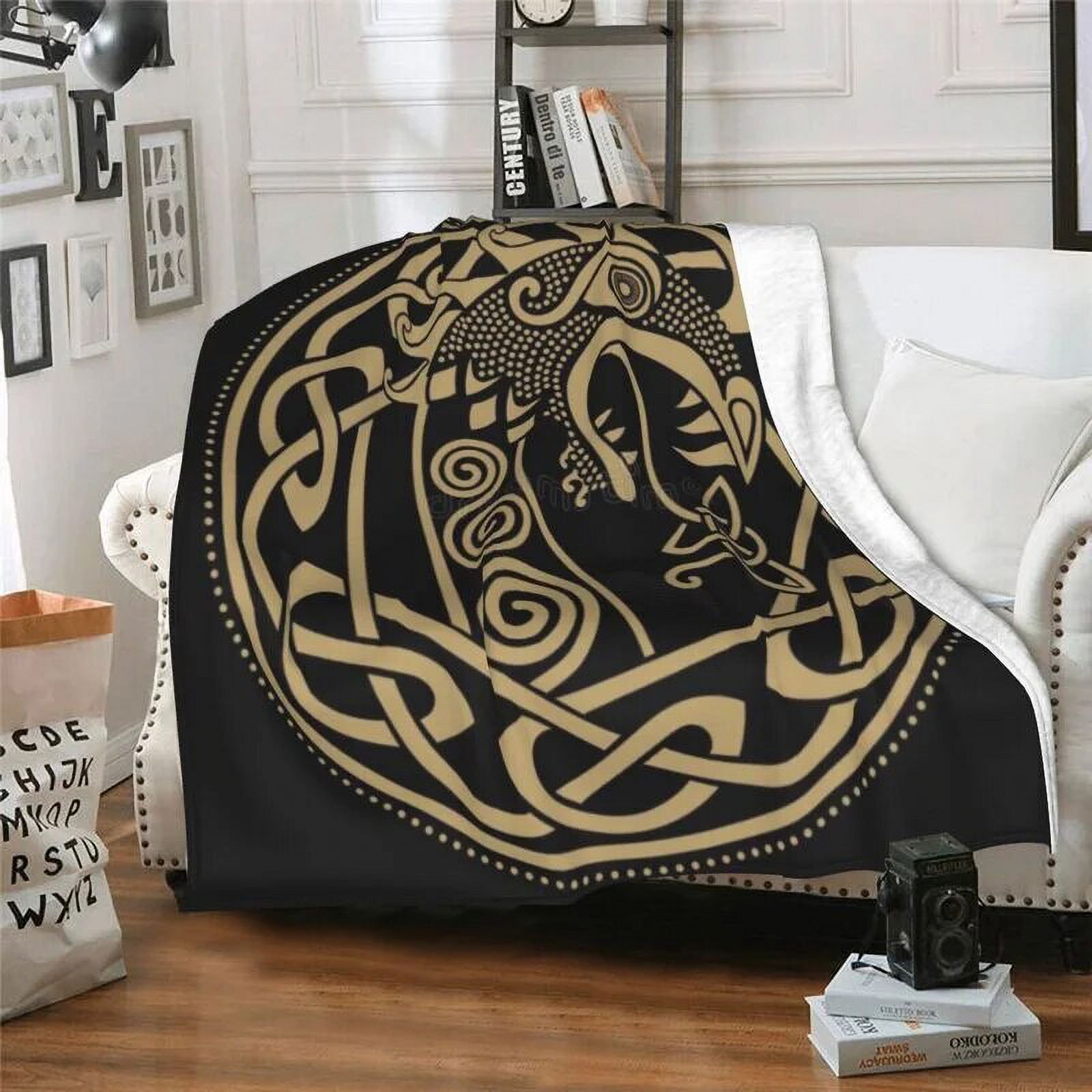Super Soft Warm Fashion Bedroom Couch Sofa Bed Decor Kids Adults Gifts Dragons Viking Vegvisir