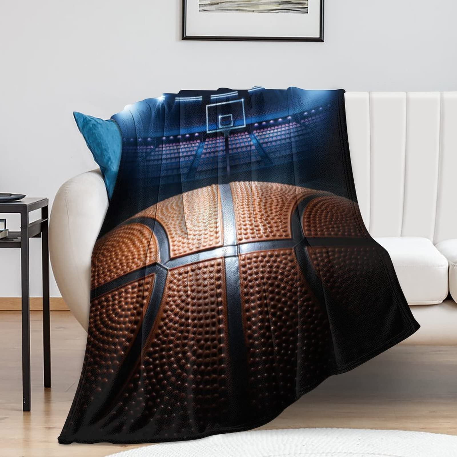 Super Soft Warm Fleece Blanket Teen Boys Basketball Anime Blanket Throw