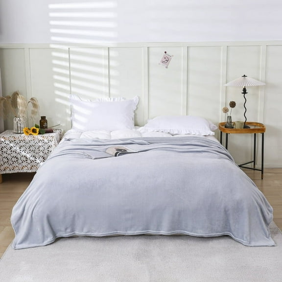 Super Soft Warm Fleece Blanket Throw Rug 50x70cm Plush Flannel Bath Towel for Sofa Bedding Cozy Lightweight Solid Color for Home Bedroom Travel Time-Limited Price Slashes & Steals