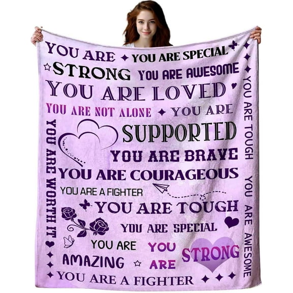 Super Soft Warm Hugs Blanket Sympathy Inspirational Throw Blanket Thinking of You Gifts 60" x50