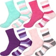 thumbnail image 1 of Super Soft Warm Microfiber Fun Fuzzy Comfy Home Socks - Assortment E - 8 Pairs - Value Pack, 1 of 7