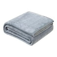 thumbnail image 1 of Super Soft Warm Solid Warm Fleece Blanket Rug Sofa Bedding 100x150cm, 1 of 4