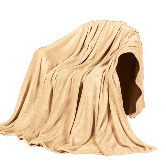 Super Soft Warm Solid Warm Fleece Blanket Throw Rug Sofa Bedding 50x70cm