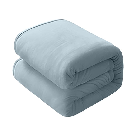 Super Soft Warm Solid Warm Fleece Throw Blanket Rug Sofa Bedding 70x100cm,Gray