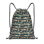 Drawstring Backpack Sports Gym Bag for Women Men, UAE Travel1 1 Water Resistant Drawstring Bags for Sports, Gym, Travel, Swimming, Beach
