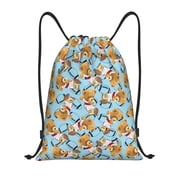 Drawstring Backpack Sports Gym Bag for Women Men, bear playing american football cute Water Resistant Drawstring Bags for Sports, Gym, Travel, Swimming, Beach