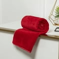 thumbnail image 1 of Super Soft Warm Warm Micro Plush Fleece Blanket Throw Rug Sofa Bedding Clearance Red 70*100cm, 1 of 4