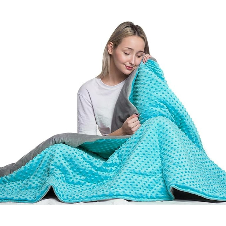 Super Soft Weighted Blanket for Kids with Removable Cover 10 Lbs 48 x 72 Comfortable Children Heavy Blanket for Boys and Girls Comforting Child Weighted Blanket Walmart