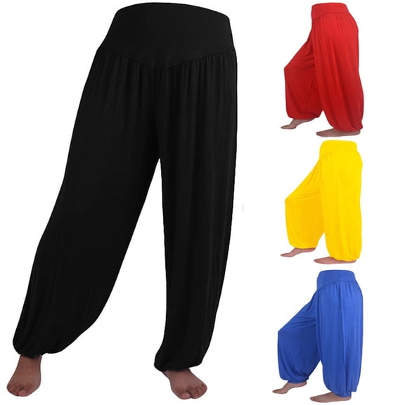 Super Soft Woman Modal Harem Pants Elastic Yoga Pants Dance Pants Sport Pants Dark Gray XL