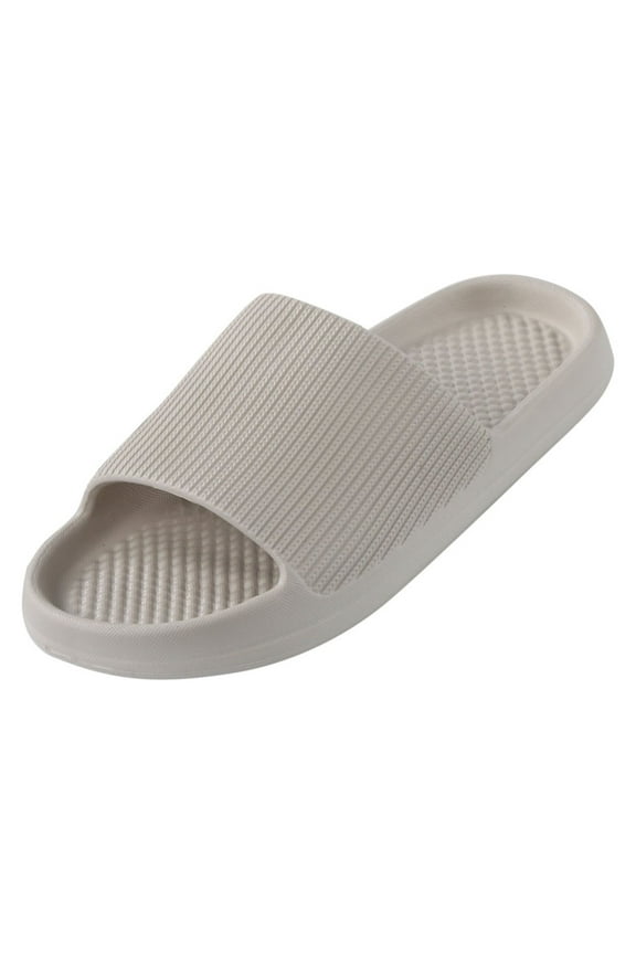 Super Soft and Comfortable Home Slippers Anti-Slip Thick Soled Indoor Outdoor Solid Couples Sandals.