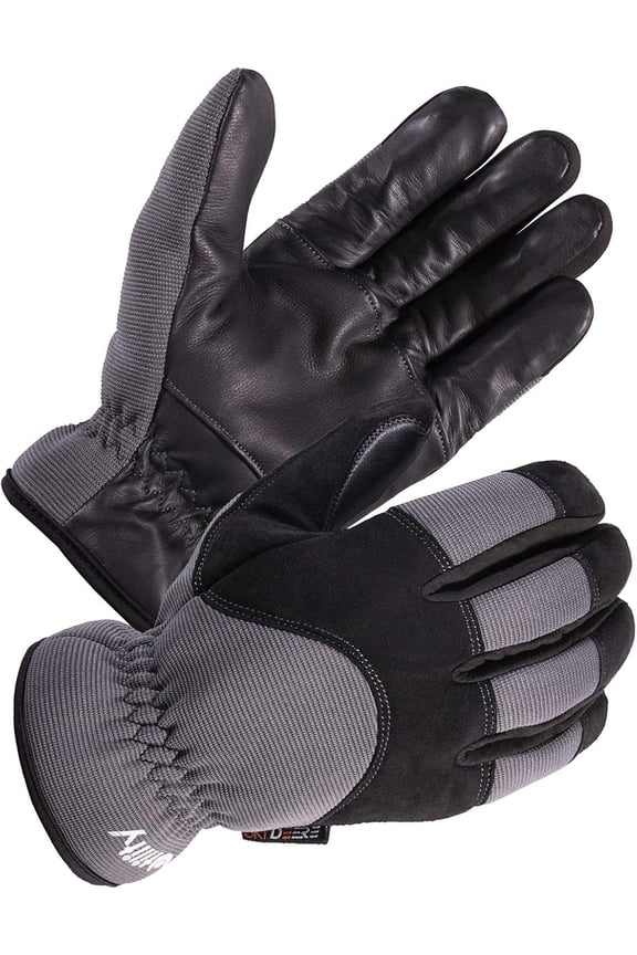 Super Soft and Warm Winter Gloves with Deersplit Leather Suede and 3M Thinsulate Insulation for Cold Weather SD5176T