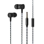 Super Sound Metal 3.5mm Stereo Earbuds/ Headset Compatible with iPod Touch 2019, iPod touch 6th 5th 4th 3rd 2nd generation, Nano Black - w/ Mic