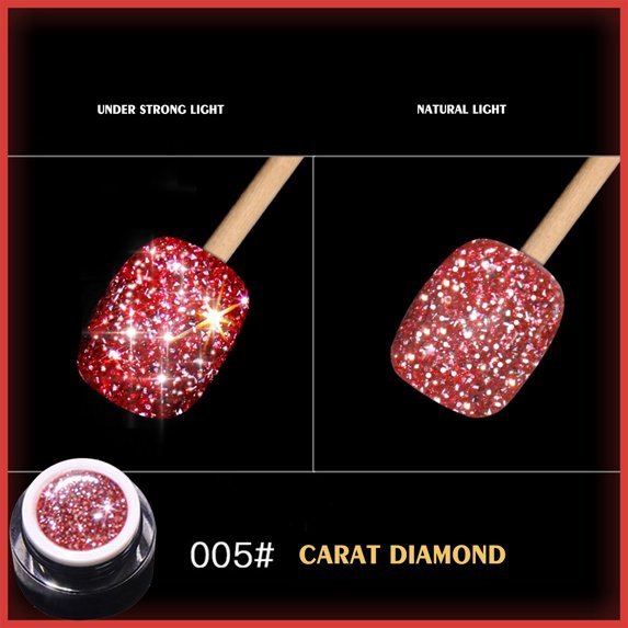Super Sparkle Glitter Gel Polish E - 6 Colors Fine Glitter Gel Nail Polish Kit with Uv Light, Salon Set for Women 5Ml, Nail Polish Easter Mother'S Day Nail Care Makeup Organizers
