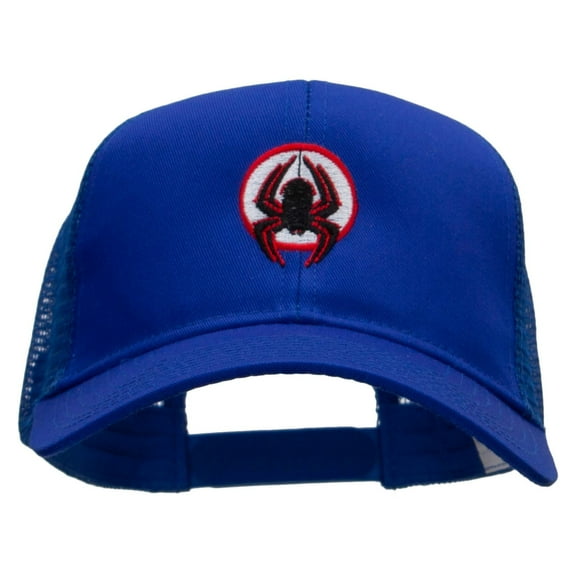 Super Spider Embroidered Solid Cotton Prostyle Twill Mesh Cap - Royal OSFM