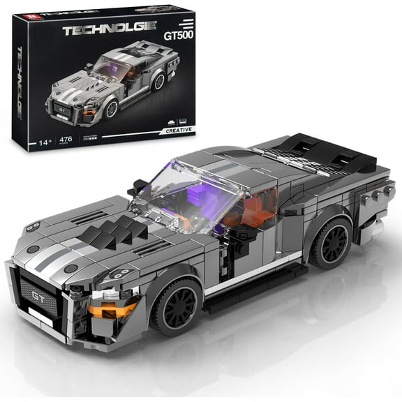 Super Sports Car Building Set, Racing Car Building Kits,Collectible Model Cars Construction Blocks Toys(476 Pieces)