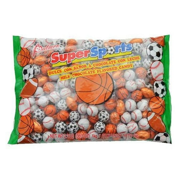 Super Sports Foiled Milk Chocolate Balls - 2.2 LB Bulk Bag