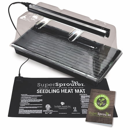 Super Sprouter Premium Heated Propagation Kit, For Seedlings and Cuttings