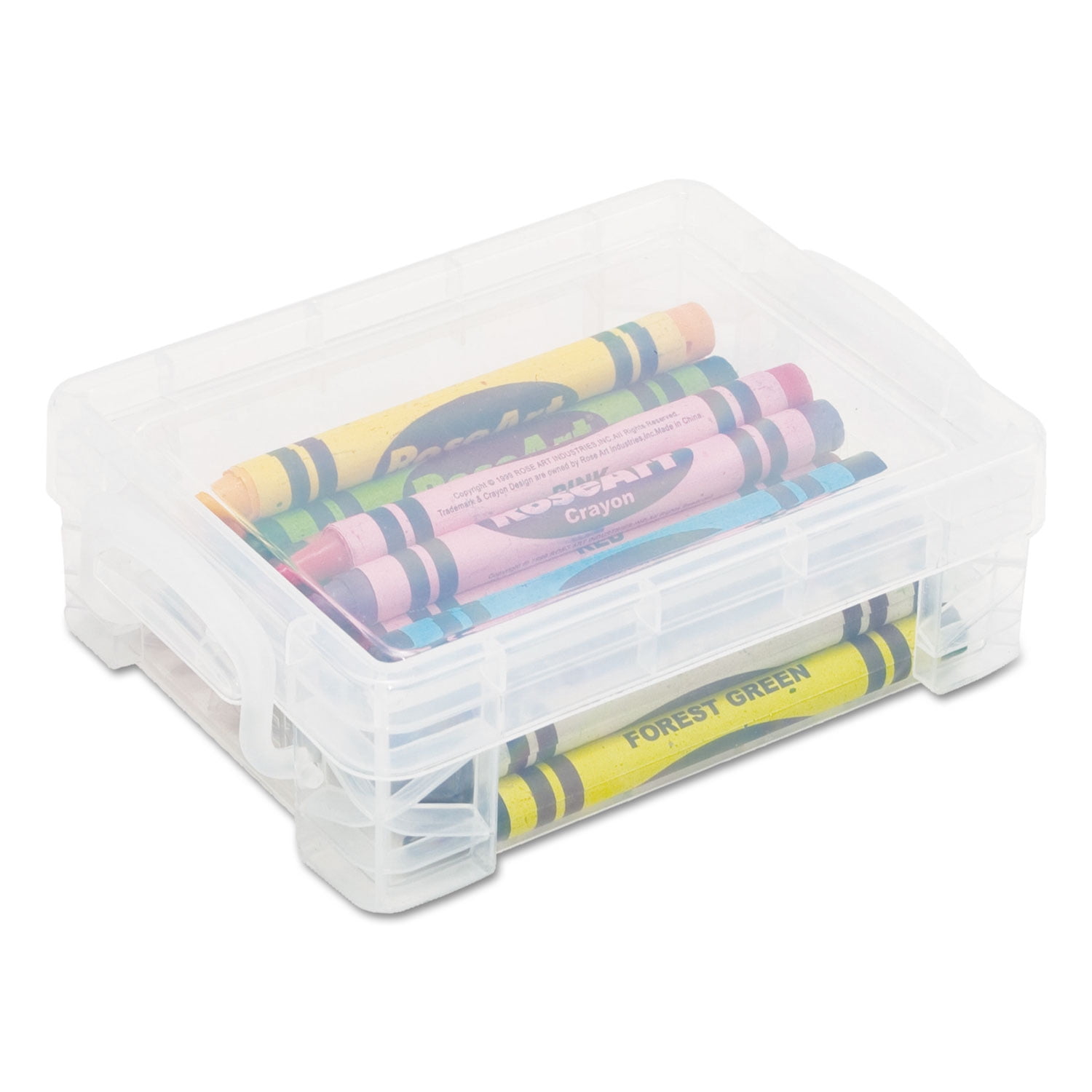 Enday Crayon Box Storage Containers, Clear Crayon Case, Plastic Crayon  Boxes for Kids, Cards Small Supplies Organizers Boxes, Snap Closure, 4 Pack