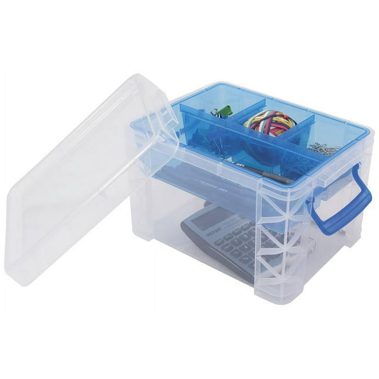 Super Stacker Divided Storage Box, 5 Sections, 7.5 Super Stacker Divided Storage Box, 5 Sections, 7.5