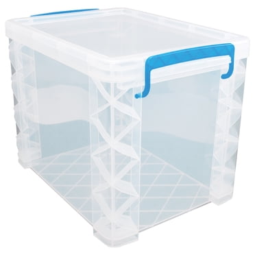 Advantus Super Stacker Storage Box – Holds 500 4x6 Cards – Clear Plastic 40305