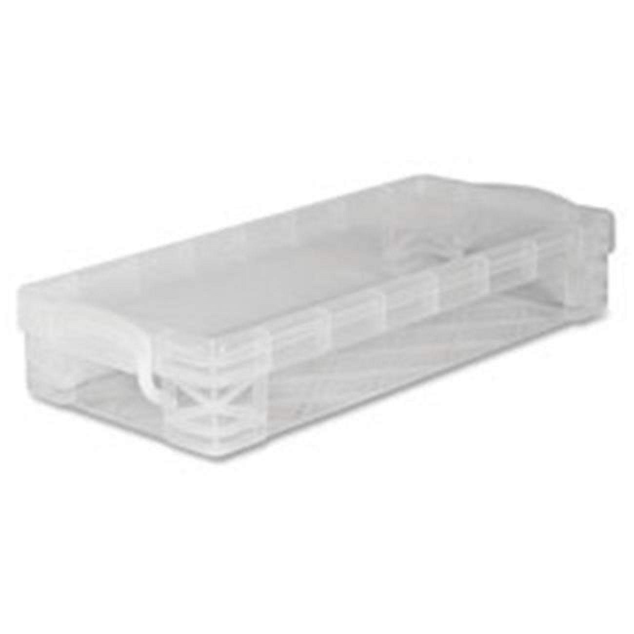 Novelinks 12 Pack Stackable Plastic Storage Box Containers Clear