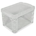 thumbnail image 1 of Super Stacker Storage Boxes, Holds 500 4 X 6 Cards, 7.25 X 5 X 4.75, Plastic, Clear | Bundle of 5, 1 of 4