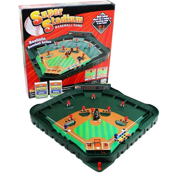 Super Stadium Baseball Game - Realistic Tabletop Baseball Game for 2 Players Ages 6+