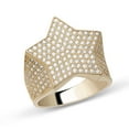 thumbnail image 1 of CZ Super Star Big Men’s Adult Ring 10K Yellow Gold, 6.60 Gr – Goldum NYC, 1 of 1